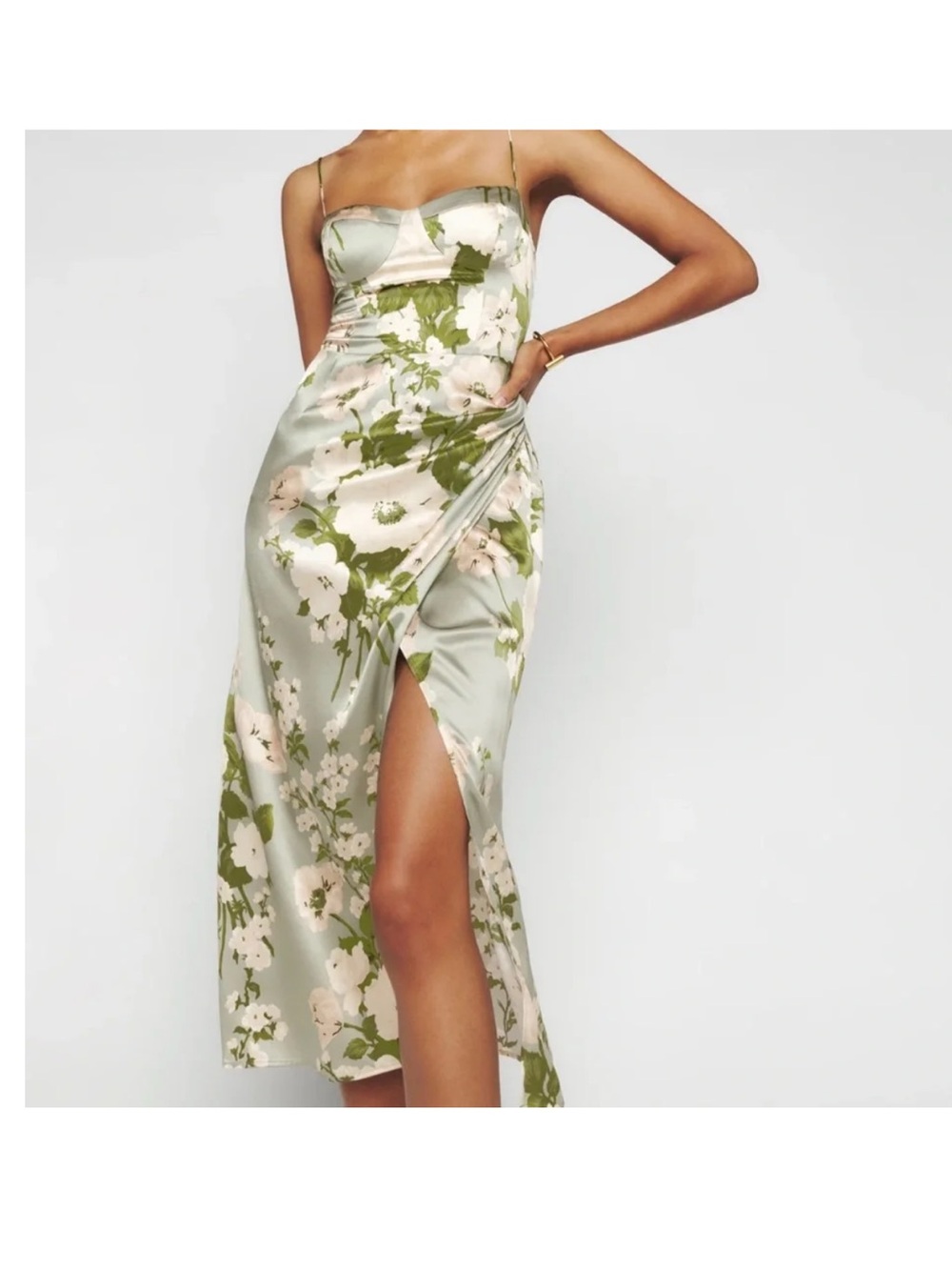 Reformation Marguerite Silk Dress size 2P